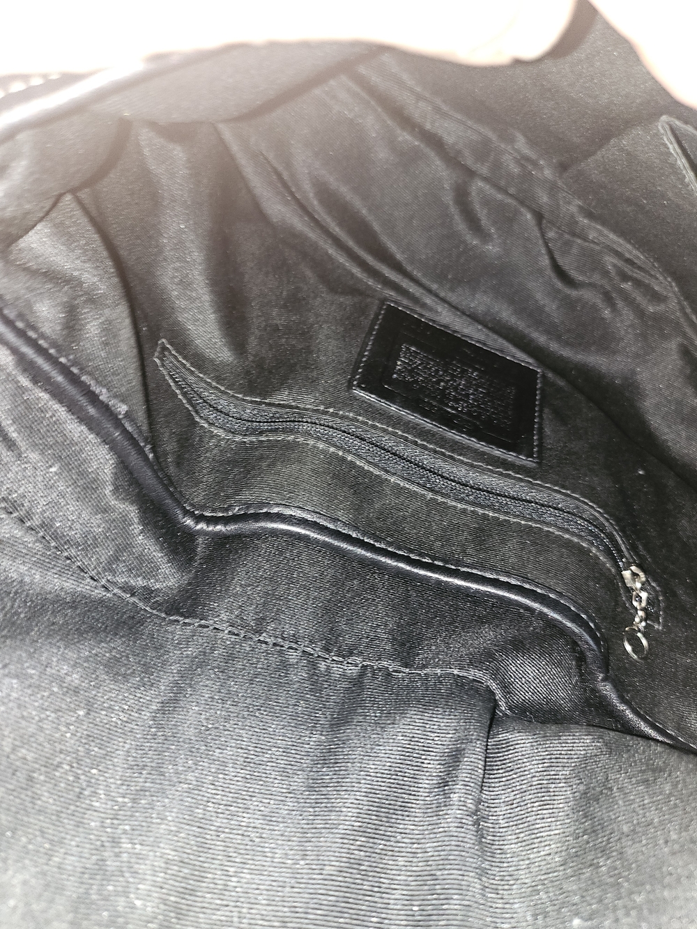 Coach Black Leather Interior Patch Bag - Picture 10 of 10